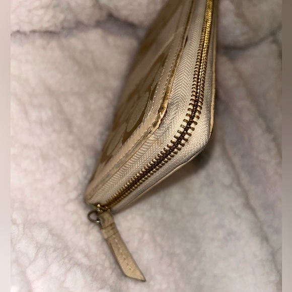 Coach Leather & Canvas Monogram Accordion Long Zip Wallet - Picture 4 of 12